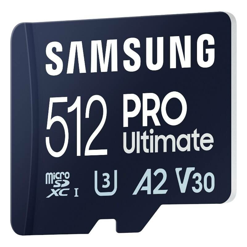 SAMSUNG PRO Ultimate microSD 512 GB, memory card (dark blue, UHS-I U1, Class 10, V10, A1)