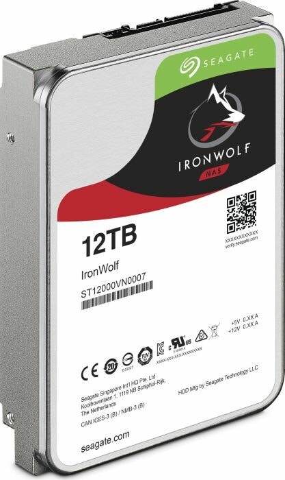 Seagate Ironwolf 12 TB, HDD (SATA 6 Gb / s, 3.5 ")
