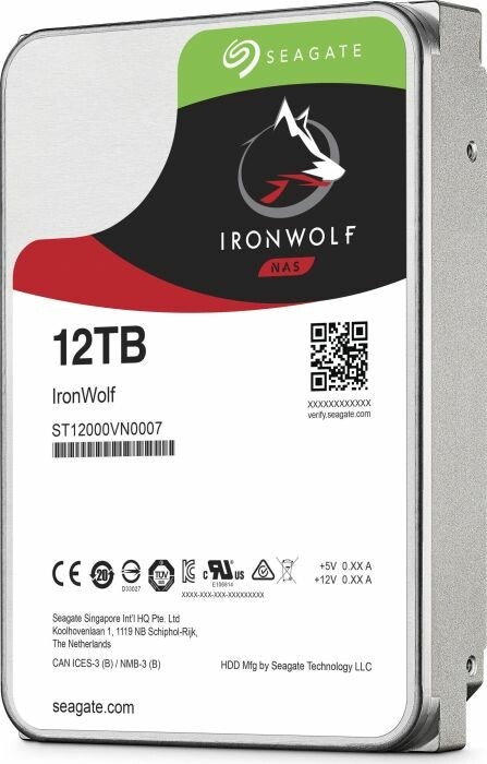 Seagate Ironwolf 12 TB, HDD (SATA 6 Gb / s, 3.5 ")