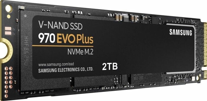 Samsung 970 EVO Plus 2 TB Solid State Drive (black, PCIe Gen 3 x4, M.2 2280)