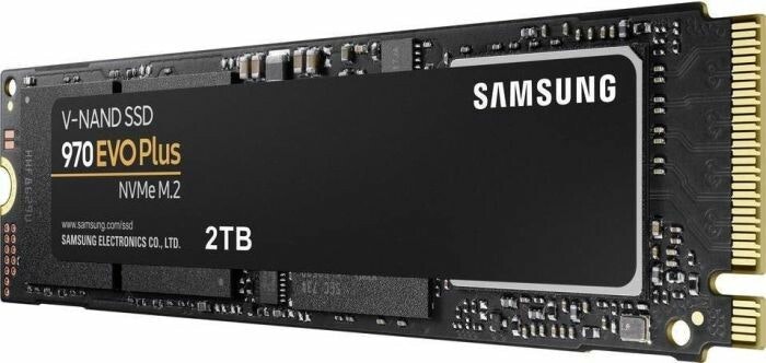 Samsung 970 EVO Plus 2 TB Solid State Drive (black, PCIe Gen 3 x4, M.2 2280)