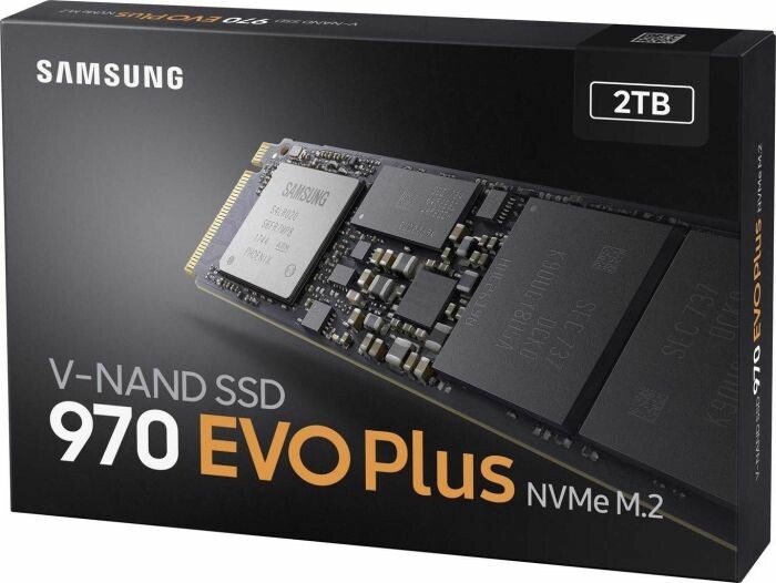 Samsung 970 EVO Plus 2 TB Solid State Drive (black, PCIe Gen 3 x4, M.2 2280)