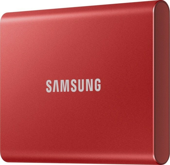 Samsung Portable SSD T7 1TB, external SSD (red, USB-C 3.2 (10 Gbit / s), external)