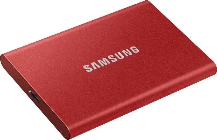 Samsung Portable SSD T7 1TB, external SSD (red, USB-C 3.2 (10 Gbit / s), external)