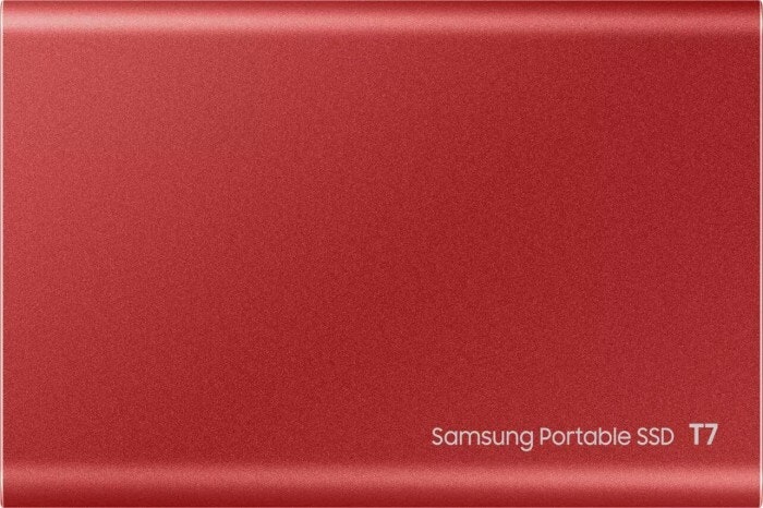 Samsung Portable SSD T7 2TB, external SSD (red, USB-C 3.2 (10 Gbit / s), external)