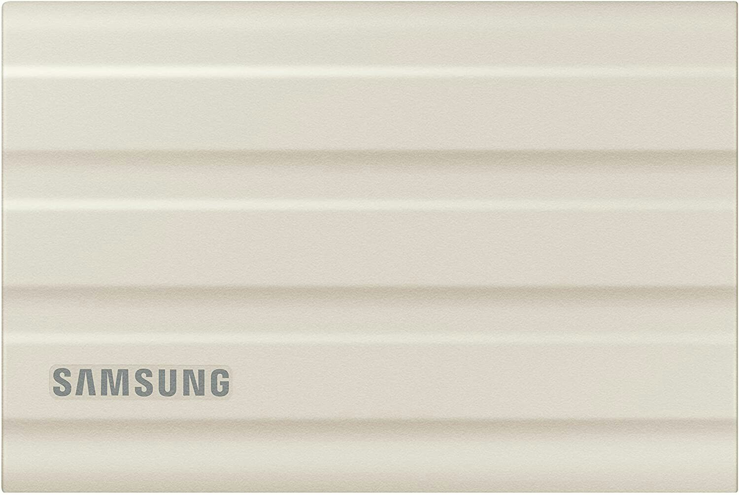 SAMSUNG Portable SSD T7 Shield 2 TB - USB-C 3.2 Gen 2, beige