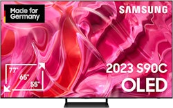 SAMSUNG GQ-65S90C, OLED TV (163 cm (65 inches), silver, UltraHD/4K, HDMI 2.1, AMD Free-Sync, 120Hz panel)