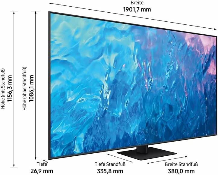 Samsung GQ85Q70C 85'' QLED 4K titanium, UltraHD/4K, HDMI 2.1, twin tuner, 100Hz panel