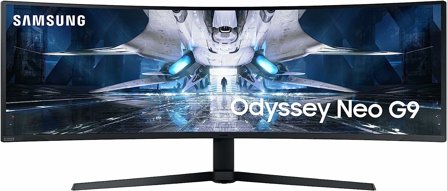 SAMSUNG Odyssey Neo G9 S49AG954NP, gaming monitor (124 cm (49 inches), white/black, WQHD, AMD Free-Sync, HDR, 240Hz panel)