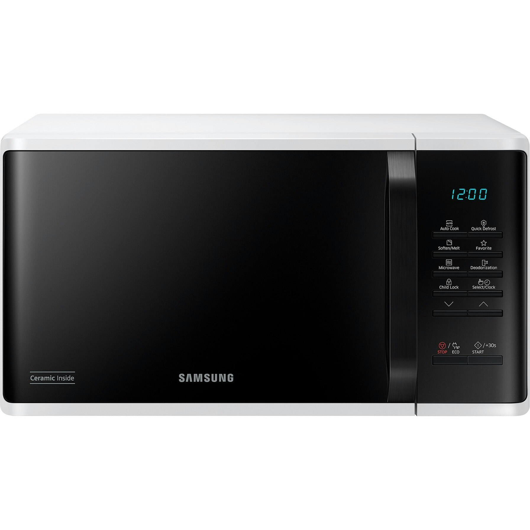 SAMSUNG MS23K3513AW/EN, microwave (black/white)