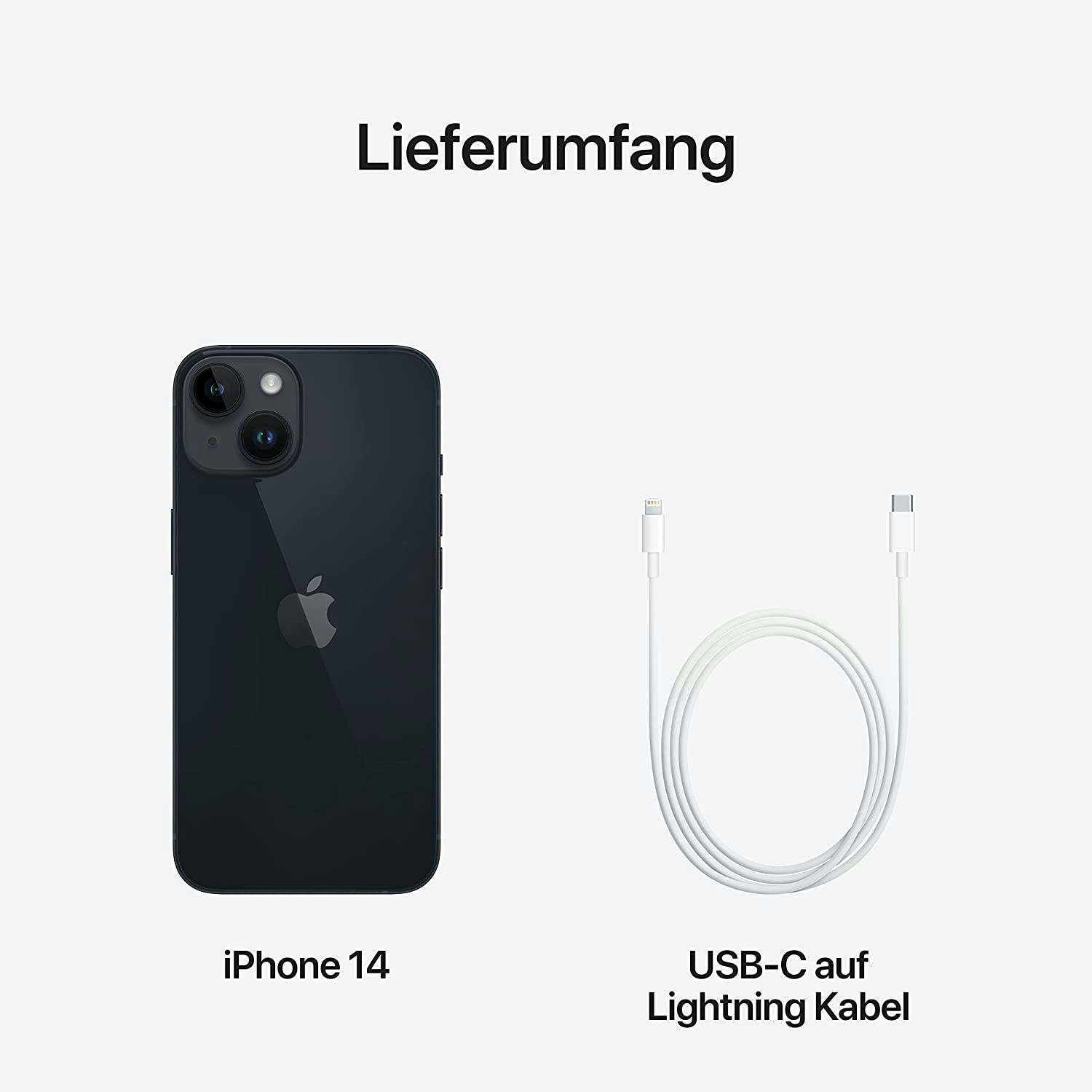 Apple iPhone 14 - 6.1 - 256GB - iOS - midnight - MPVX3ZD/A