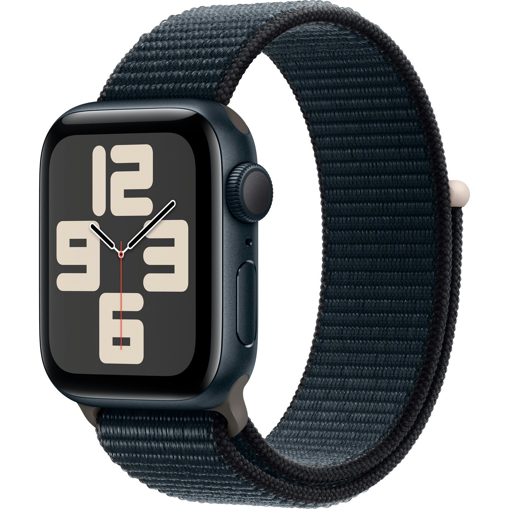 Apple Watch SE (2023), Smartwatch (dark blue/dark blue, 40 mm, Sport Loop, aluminum)