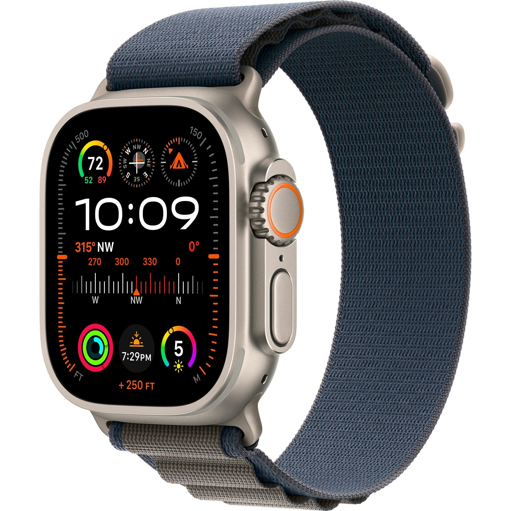 Apple Watch Ultra 2 Smartwatch Dark Blue 49 mm Alpine Loop Titanium case Cellular