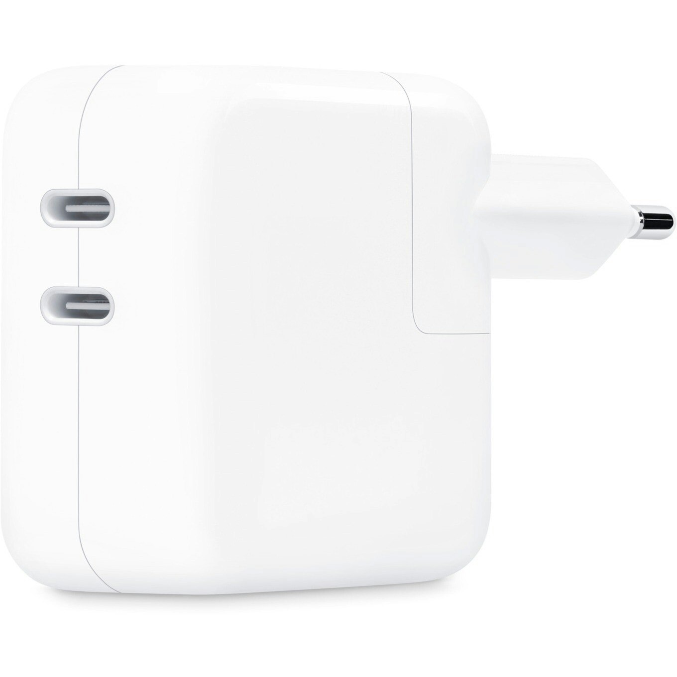 Apple Dual USB-C Power Adapter MW2K3ZM/A, 35 Watt, charger (white, 2x USB-C, without cable)