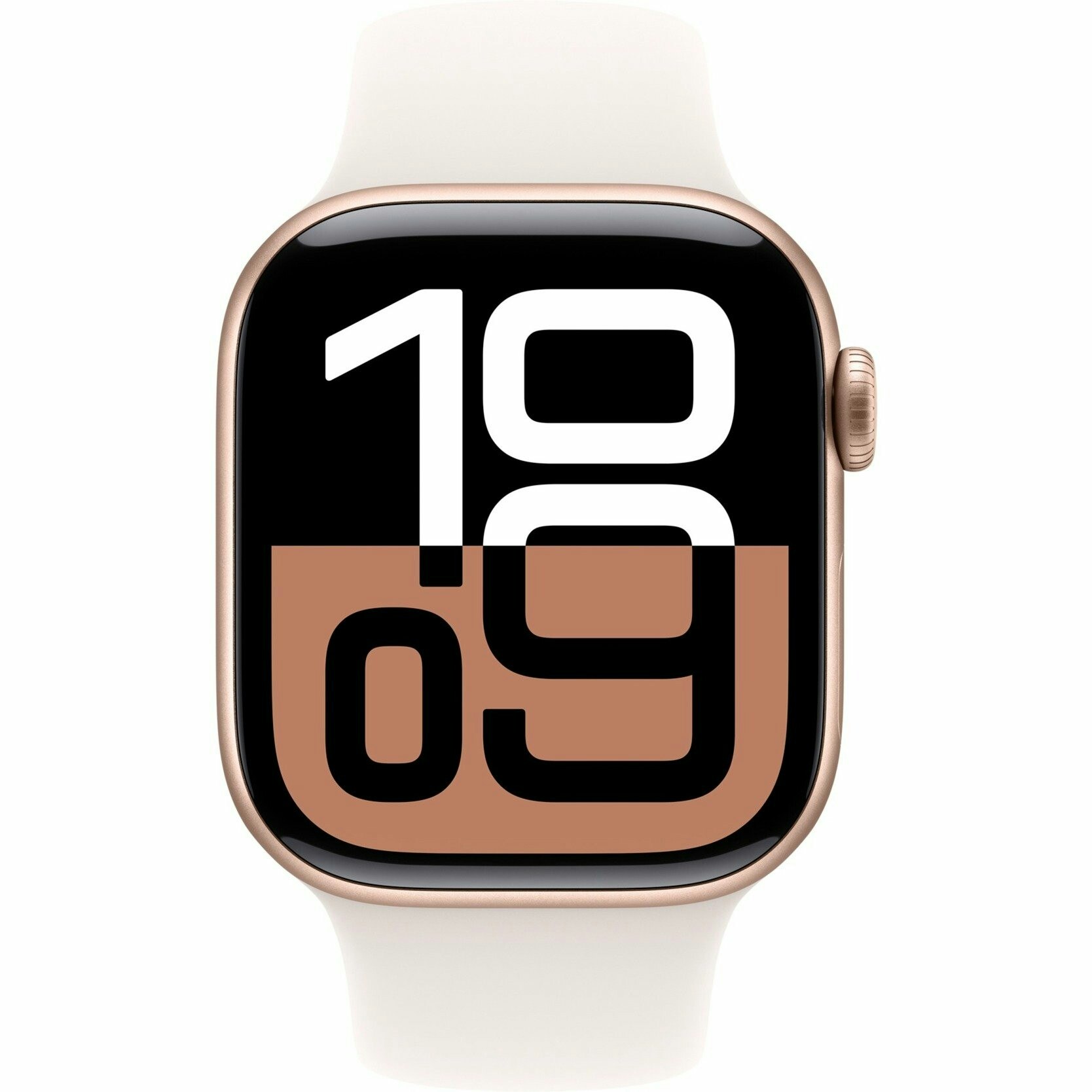 Apple Watch Series 10, Smartwatch (rose gold, Aluminum, 42 mm, Sport Band Pale Pink S/M)