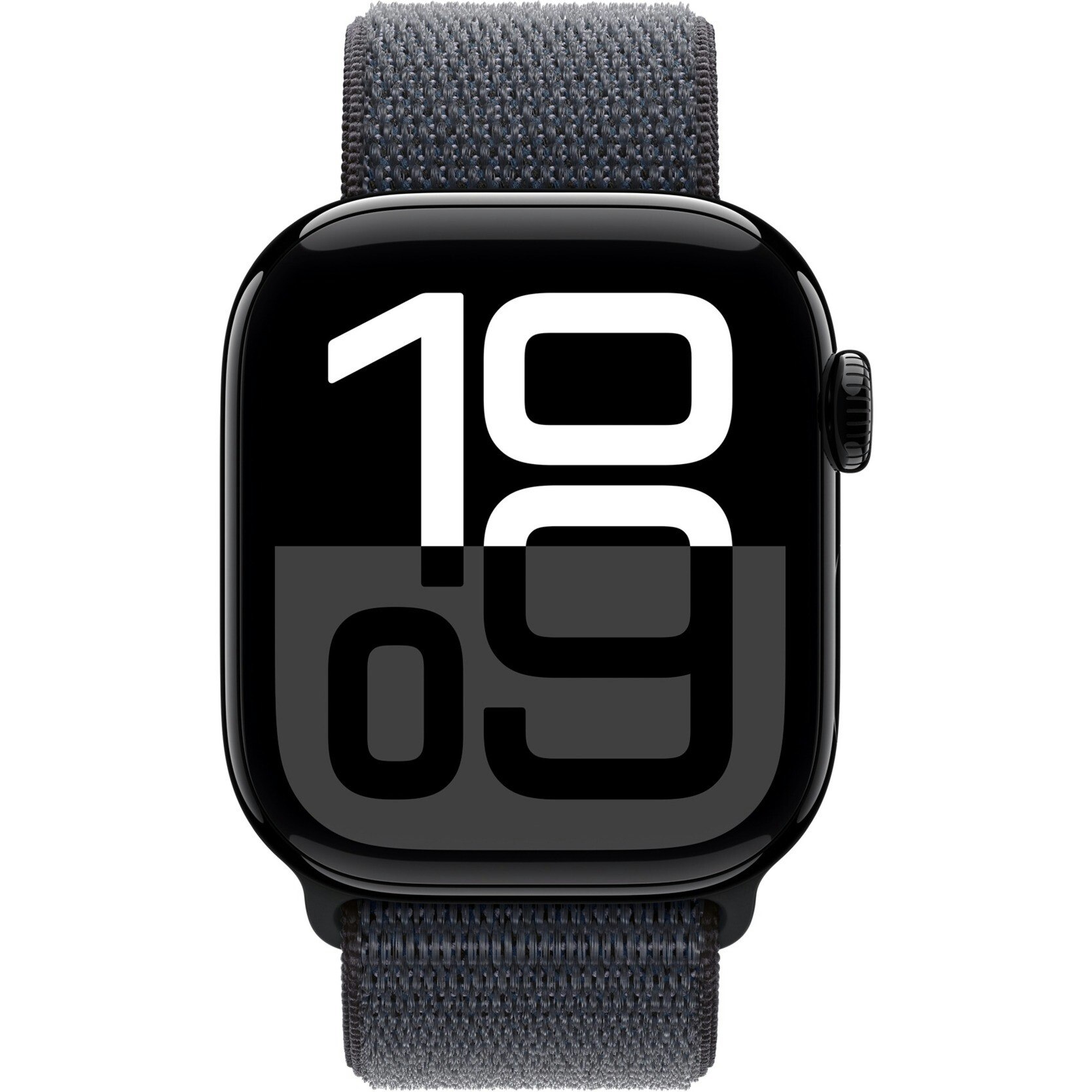 Apple Watch Series 10, Smartwatch (black (glossy), aluminum, 42 mm, Sport Loop ink)