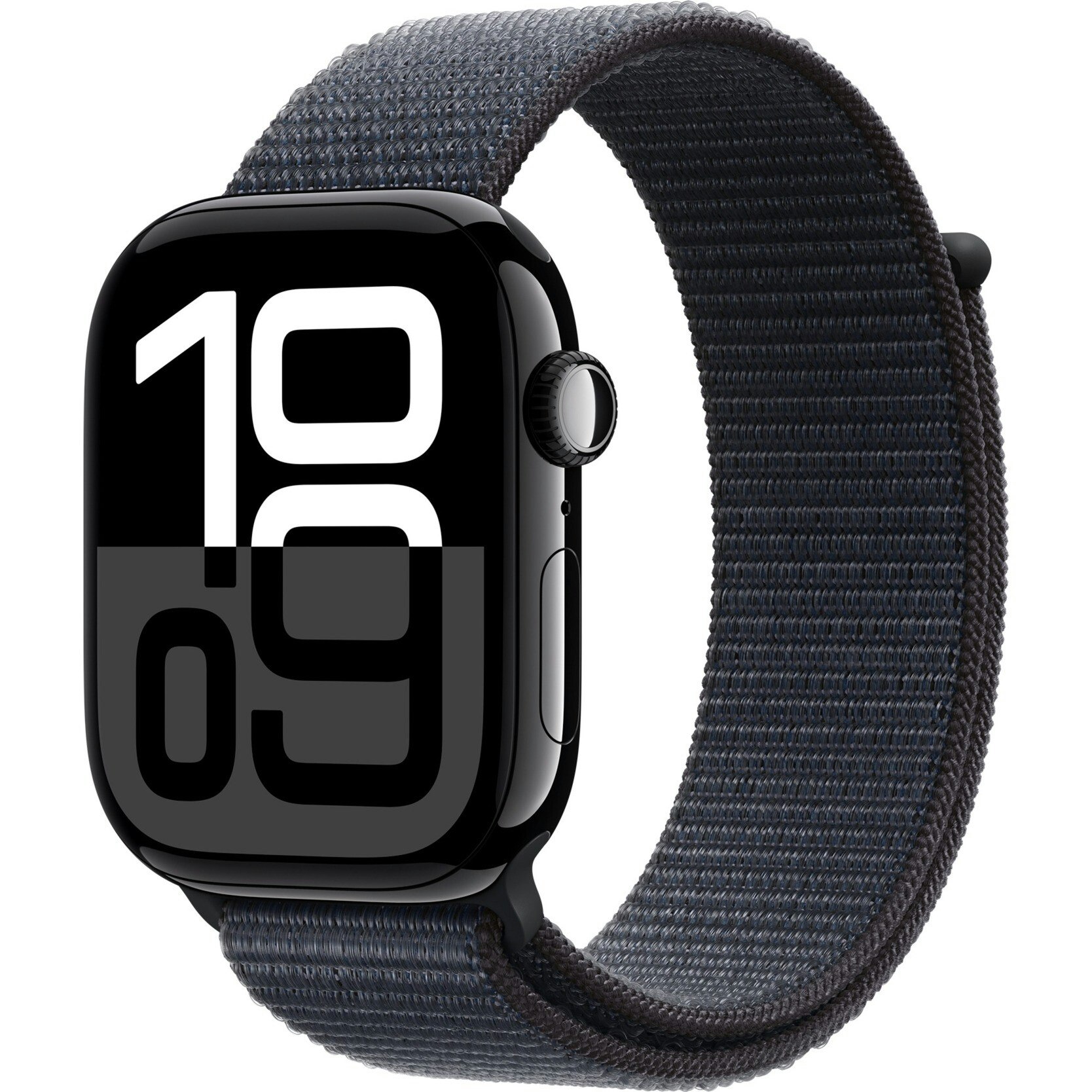 Apple Watch Series 10, Smartwatch (black (glossy), aluminum, 46 mm, Sport Look Ink)