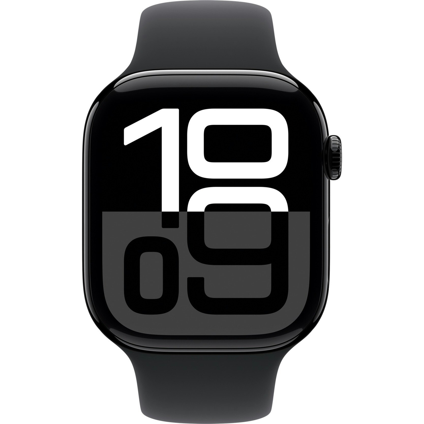 Apple Watch Series 10, Smartwatch (black (glossy), aluminum, 46 mm, black sport band M/L, cellular)