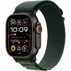 Apple Watch Ultra 2 Smartwatch Cellular Black 49 mm Alpine Loop Dark green Titanium case