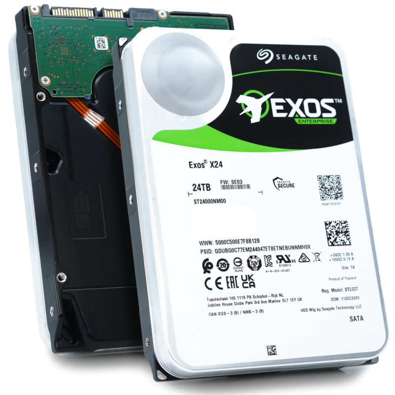 Seagate Exos Hårddisk ST24000NM000C-FR 24TB SATA-600 7200rpm