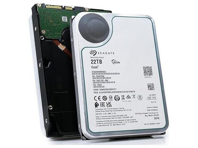 Seagate Exos Hårddisk ST22000NM000C-FR 22TB SATA-600 7200rpm