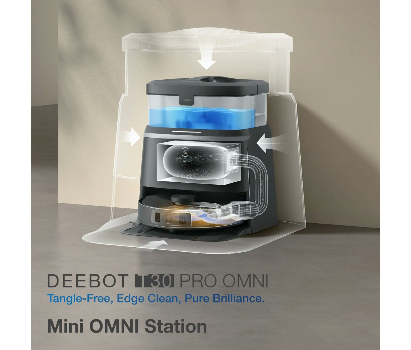 ECOVACS DEEBOT T30 OMNI DDX11 Svart