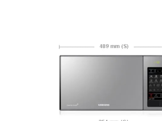 Samsung GE83X Grillmikrovågsugn 23 l 800 W Silver/Black