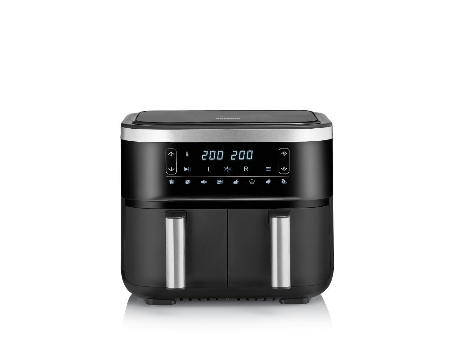 Severin AirFryer Dubbel 2X4L FR2453 2850w Svart