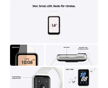 Samsung Galaxy Fit3 fitness tracker Silver/Vit