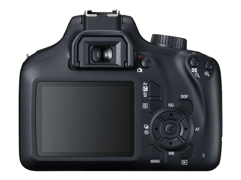 Canon EOS 4000D + 18-55/3,5-5,6 DC III Svart
