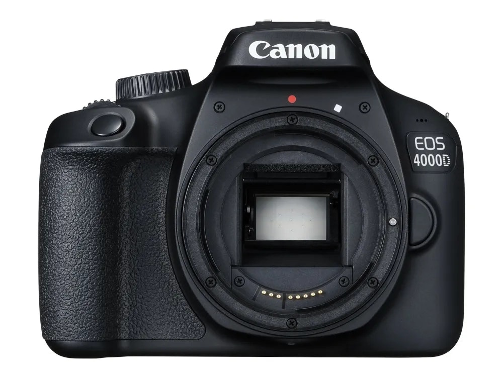 Canon EOS 4000D + 18-55/3,5-5,6 DC III Svart