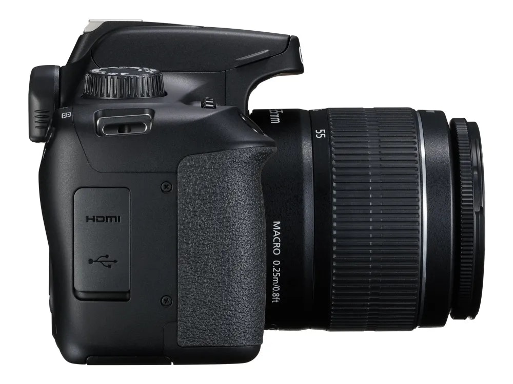 Canon EOS 4000D + 18-55/3,5-5,6 DC III Svart