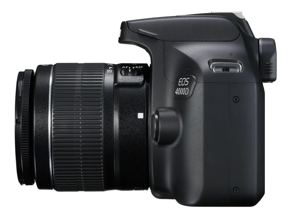 Canon EOS 4000D + 18-55/3,5-5,6 DC III Svart