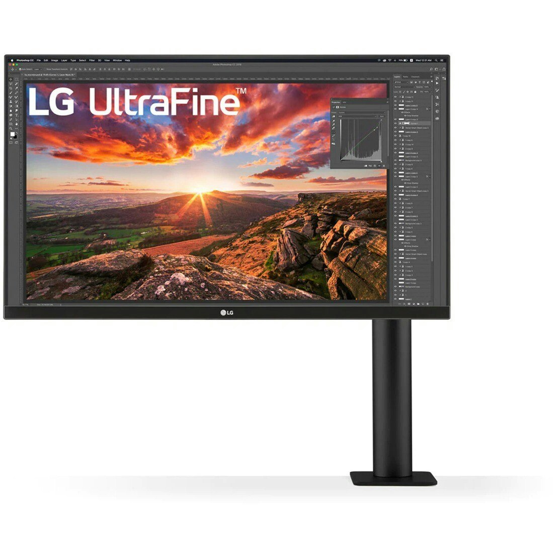 LG UltraFine 27UN880P-B, LED monitor - 27 - black, UltraHD/4K, IPS, HDMI, USB-C
