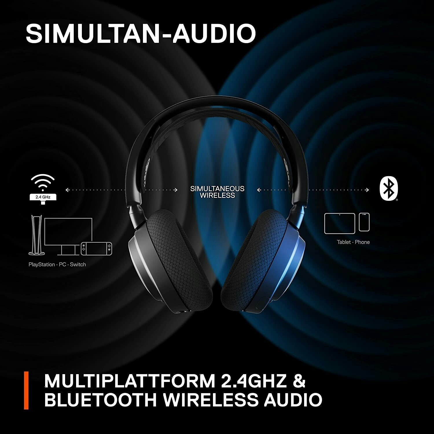 Arctis Nova 7 Wireless Gaming Headset Svart