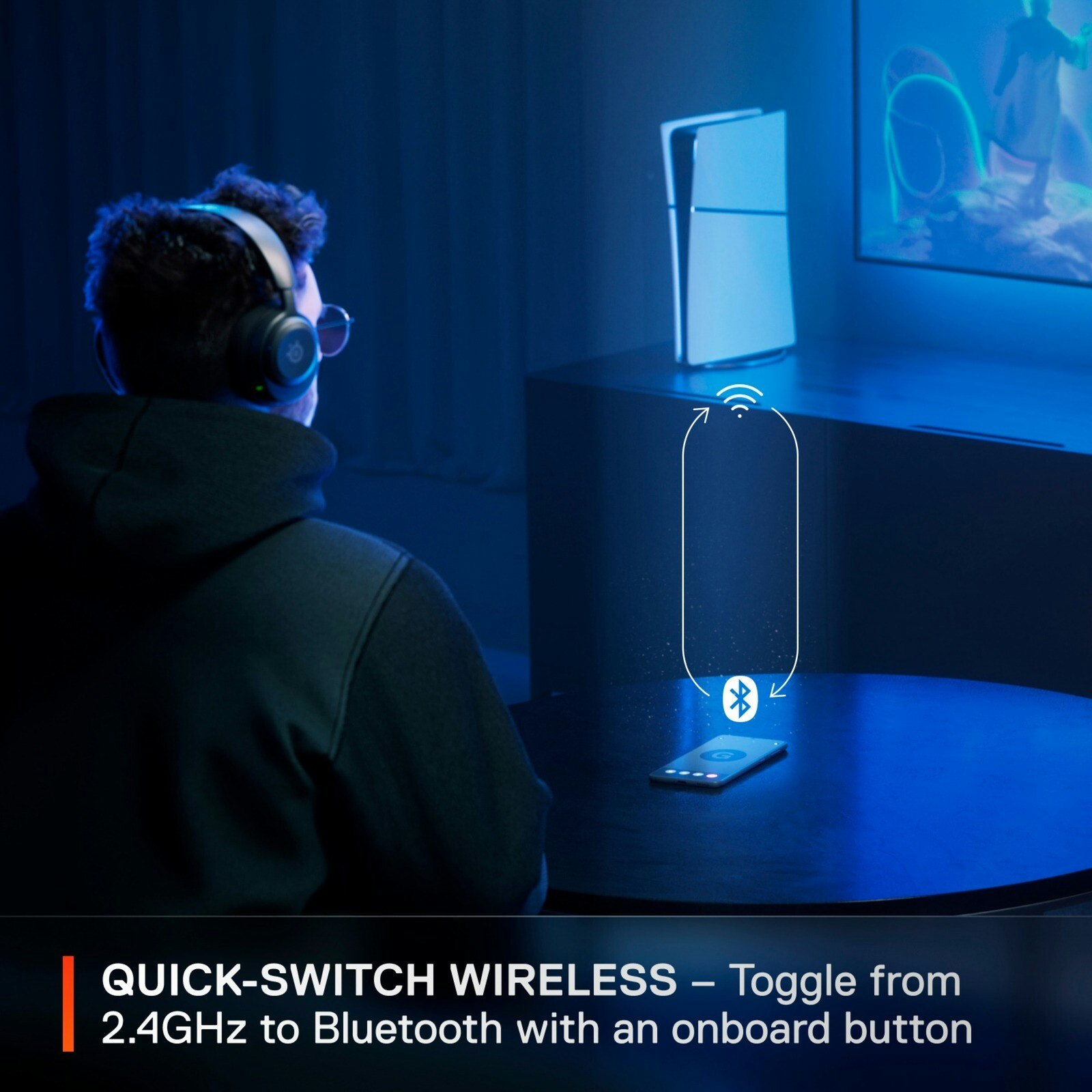 Steelseries Arctis Nova 5P trådlöst gamingheadset Svart