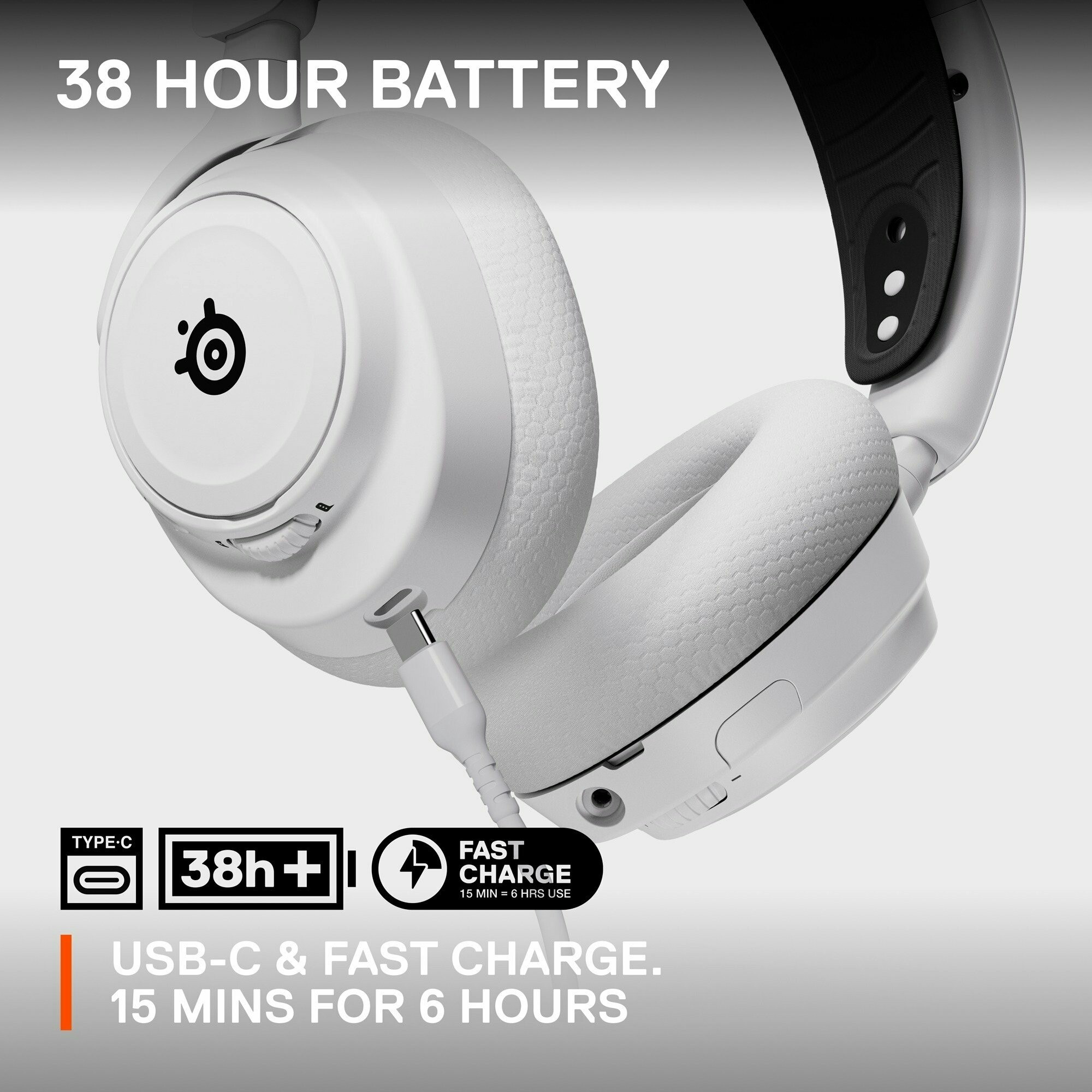 SteelSeries Arctis Nova 7X trådlöst gamingheadset Vit