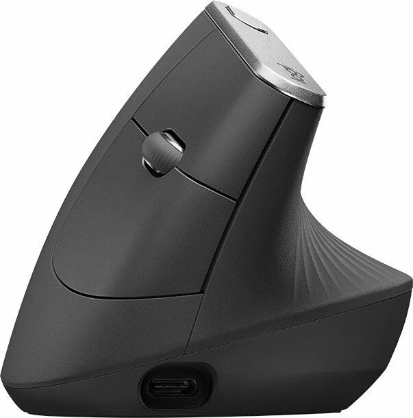 Logitech MX Vertical Wireless Mus Svart