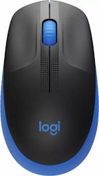 Logitech M190 mouse RF Wireless Optical Svart/Blå