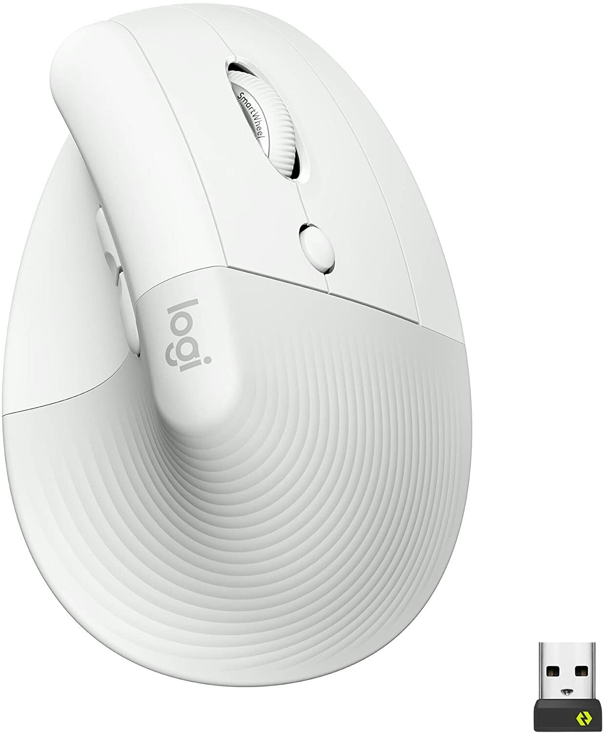 Logitech Lift Vertical Ergonomic Mouse White/Grey