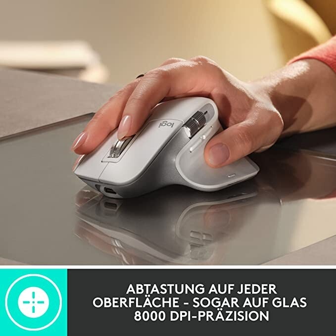 Logitech MX Master 3S mouse Light grey