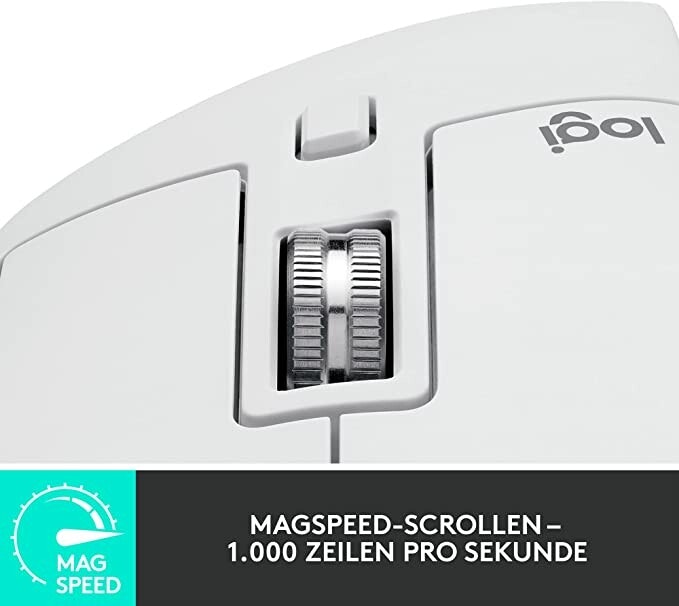 Logitech MX Master 3S mouse Light grey
