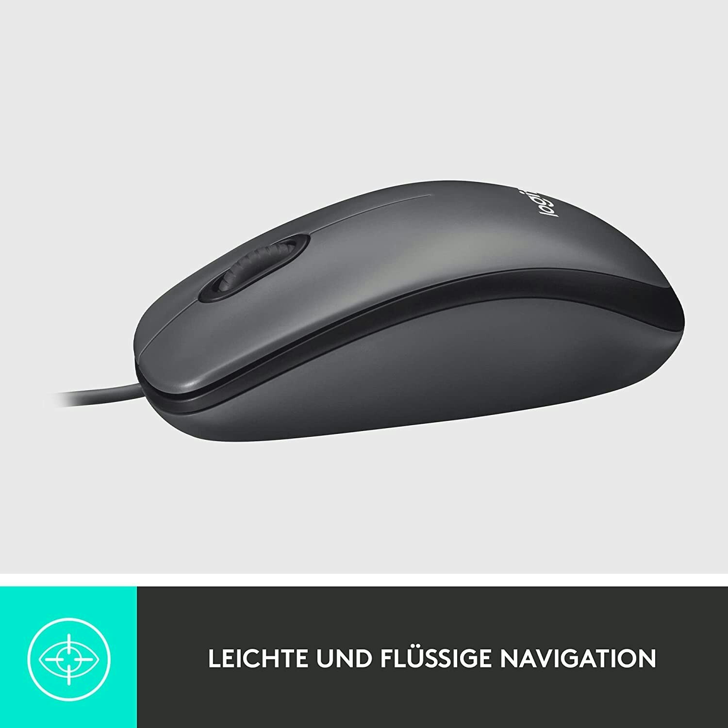 Logitech M100 Trådbunden Mus Svart