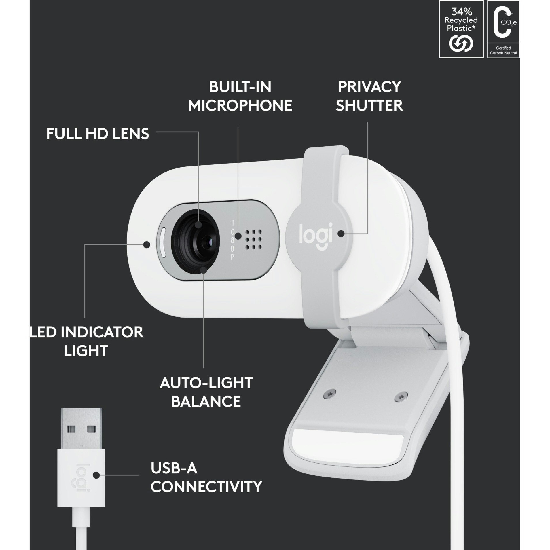 Logitech BRIO 100 Vit
