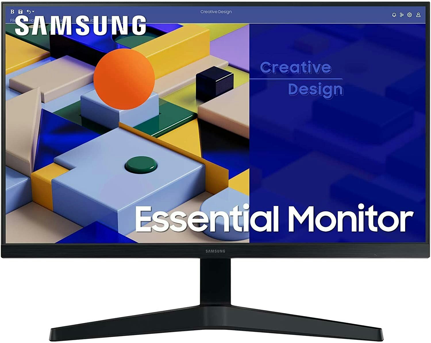 Samsung Essential S24C314EAU, LED monitor (61 cm (24 inches), black, FullHD, 75 Hz, AMD Free-Sync)