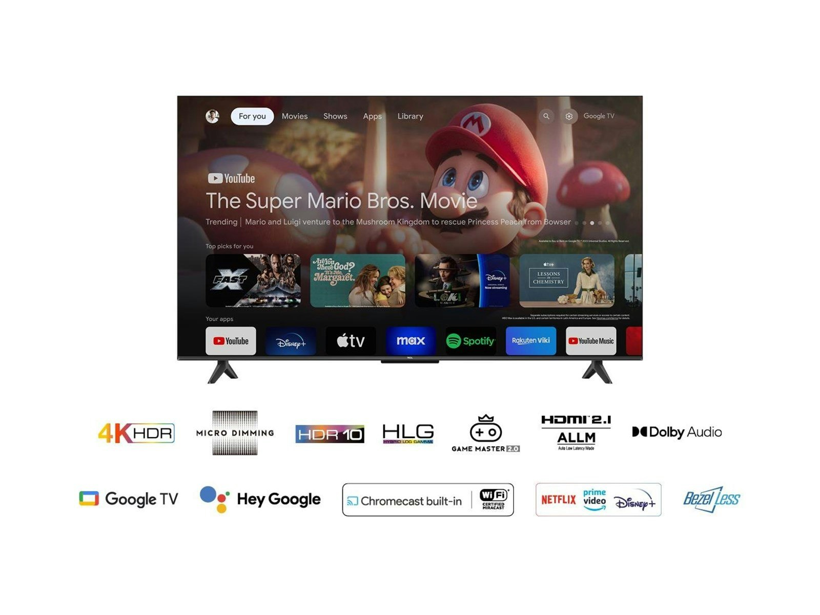 TCL 55P655 55" 4K UHD-TV Smart TV