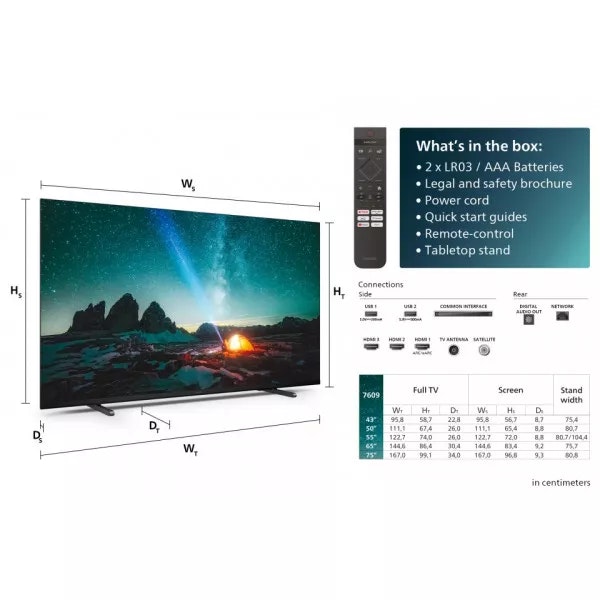 Philips 50" 50PUS7609 LED 4K