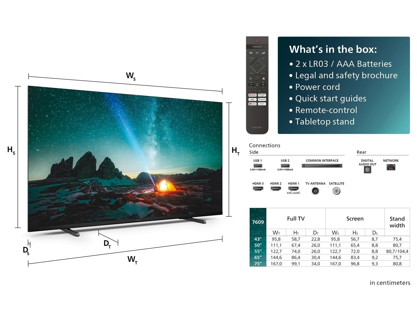 Philips 55PUS7609 55" 4K LED TV
