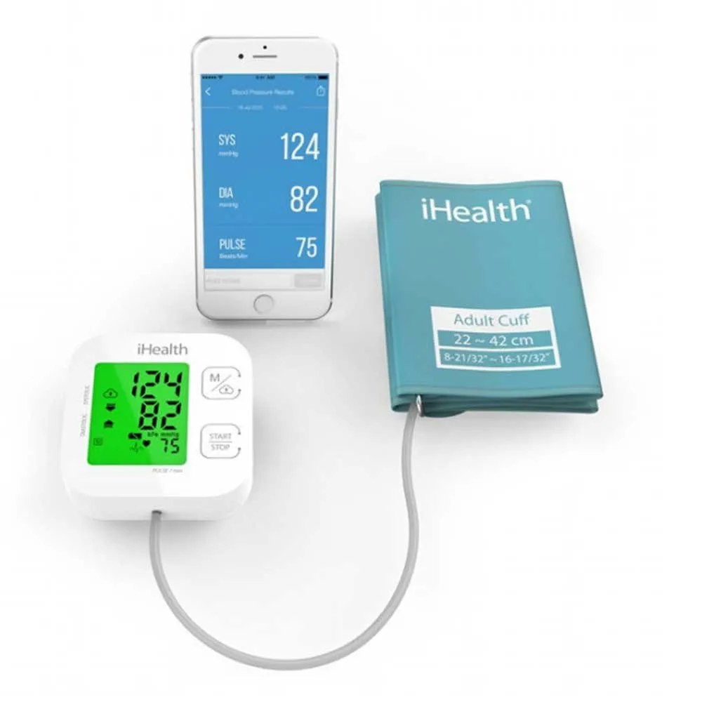 Ihealth Smart trådlös blodtrycksmätare med Monitor
