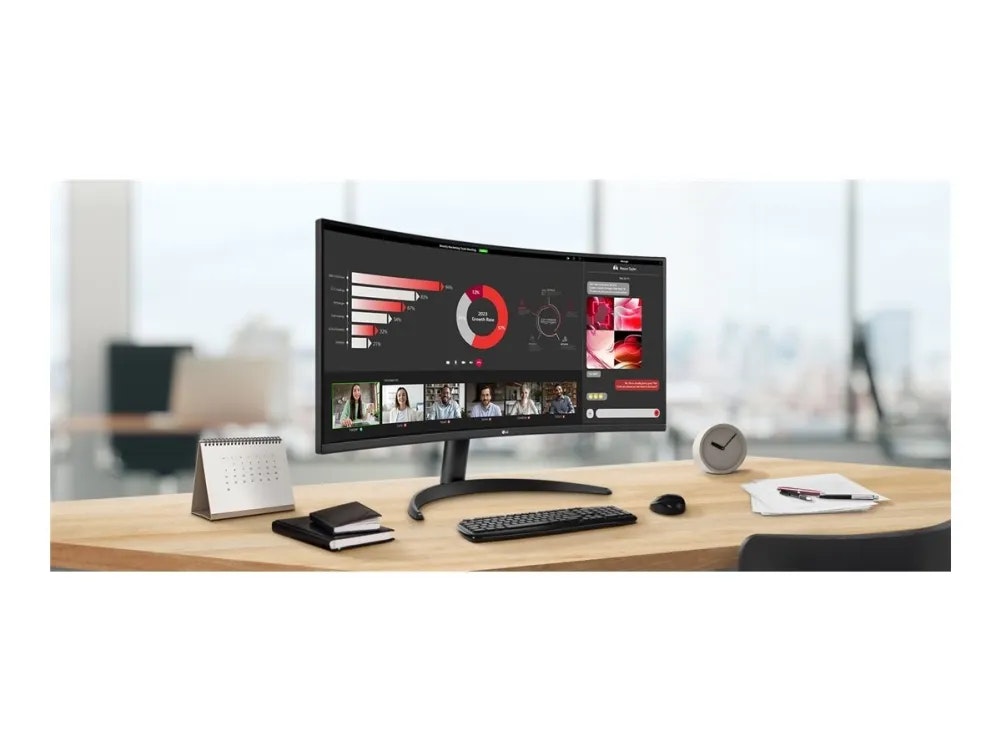 LG 34" UltraWide 34WR50QK-B UWQHD (3440x1440) 100Hz Curved